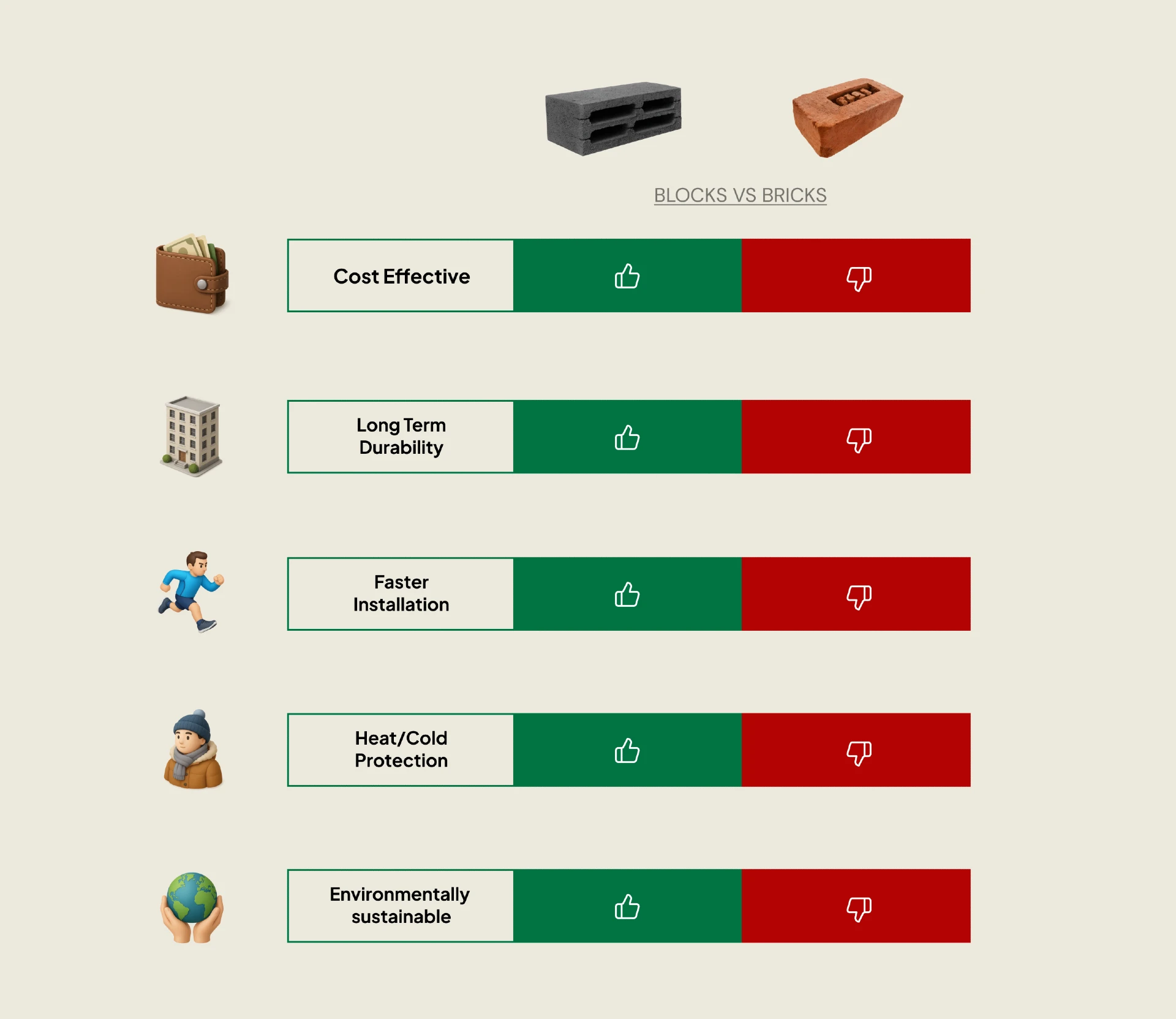 Blocks vs Bricks