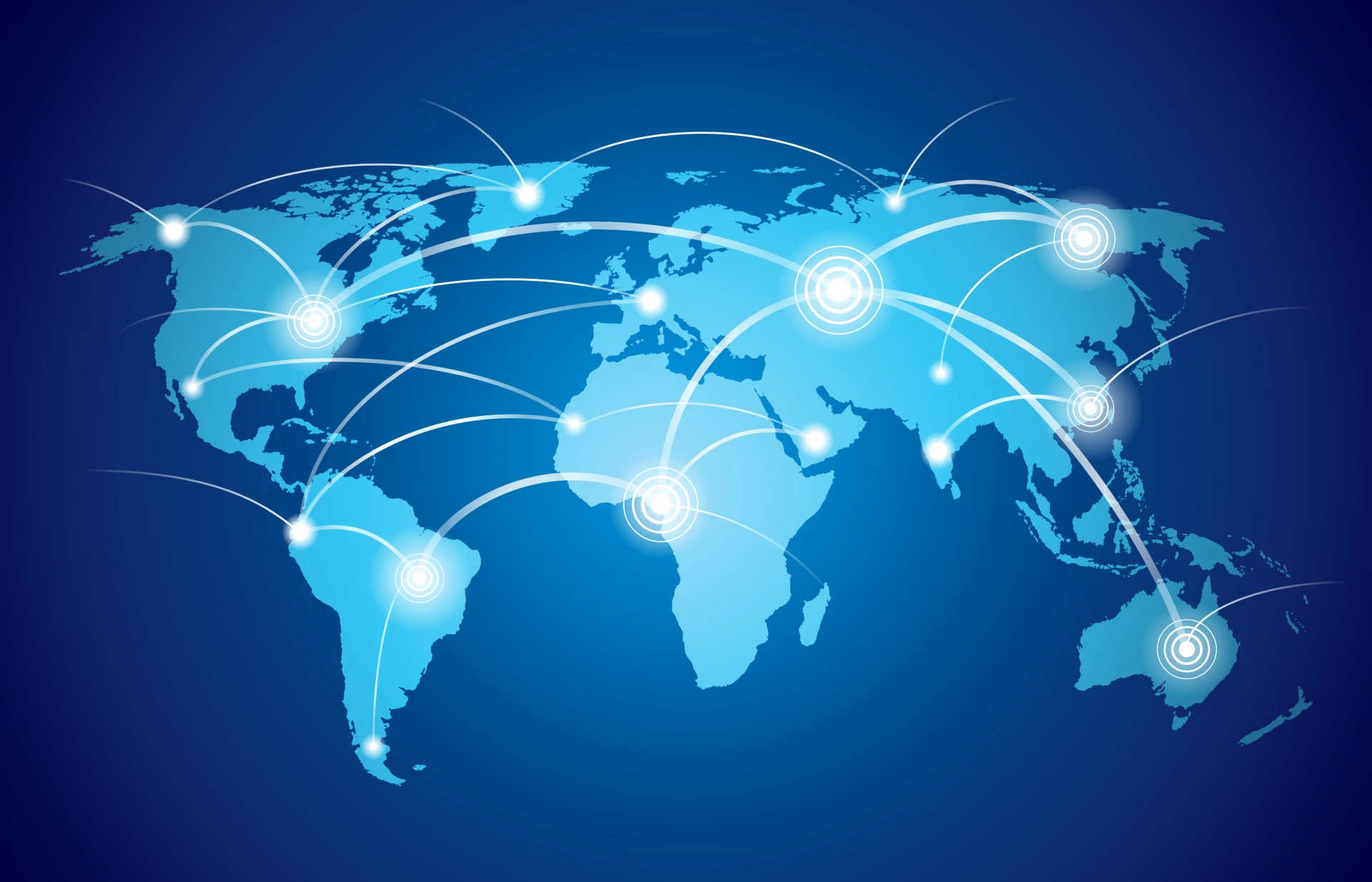 Global network map