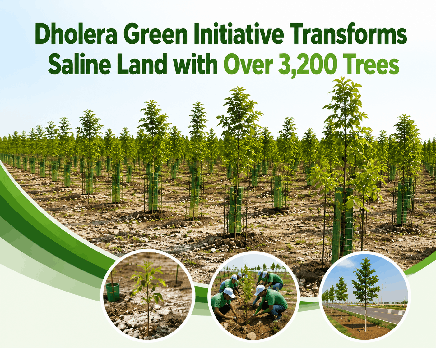 Dholera SIR Reports Growth of Over 3,200 Trees Through Innovative Plantation Initiative