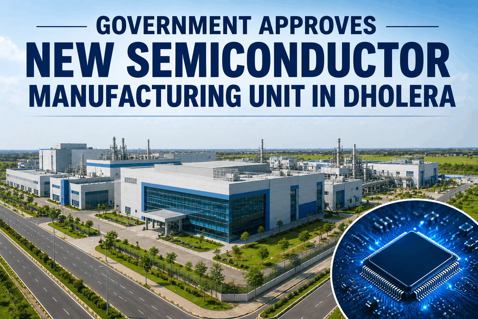 Government Approves New Semiconductor Manufacturing Unit in Dholera