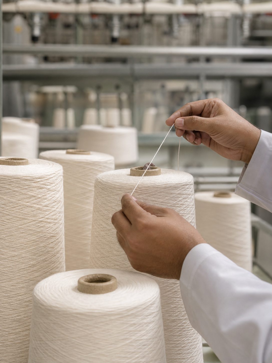 Quality Yarn stage of the Servoknit manufacturing process